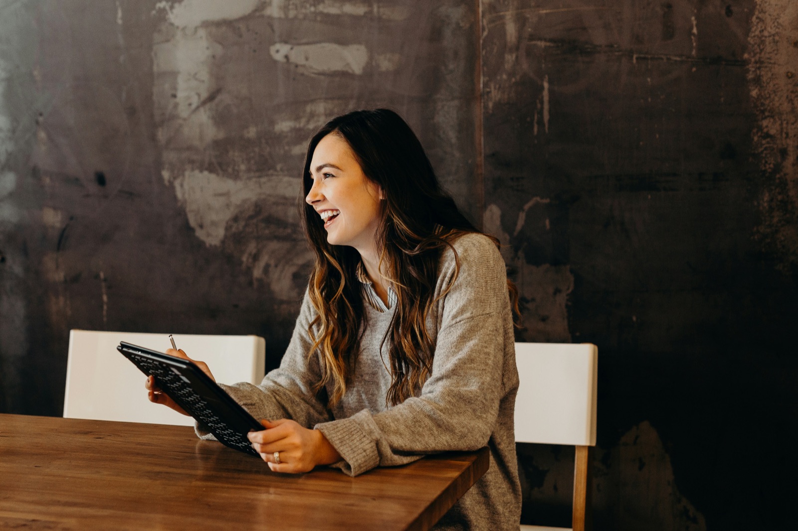 Business owner working at a desk